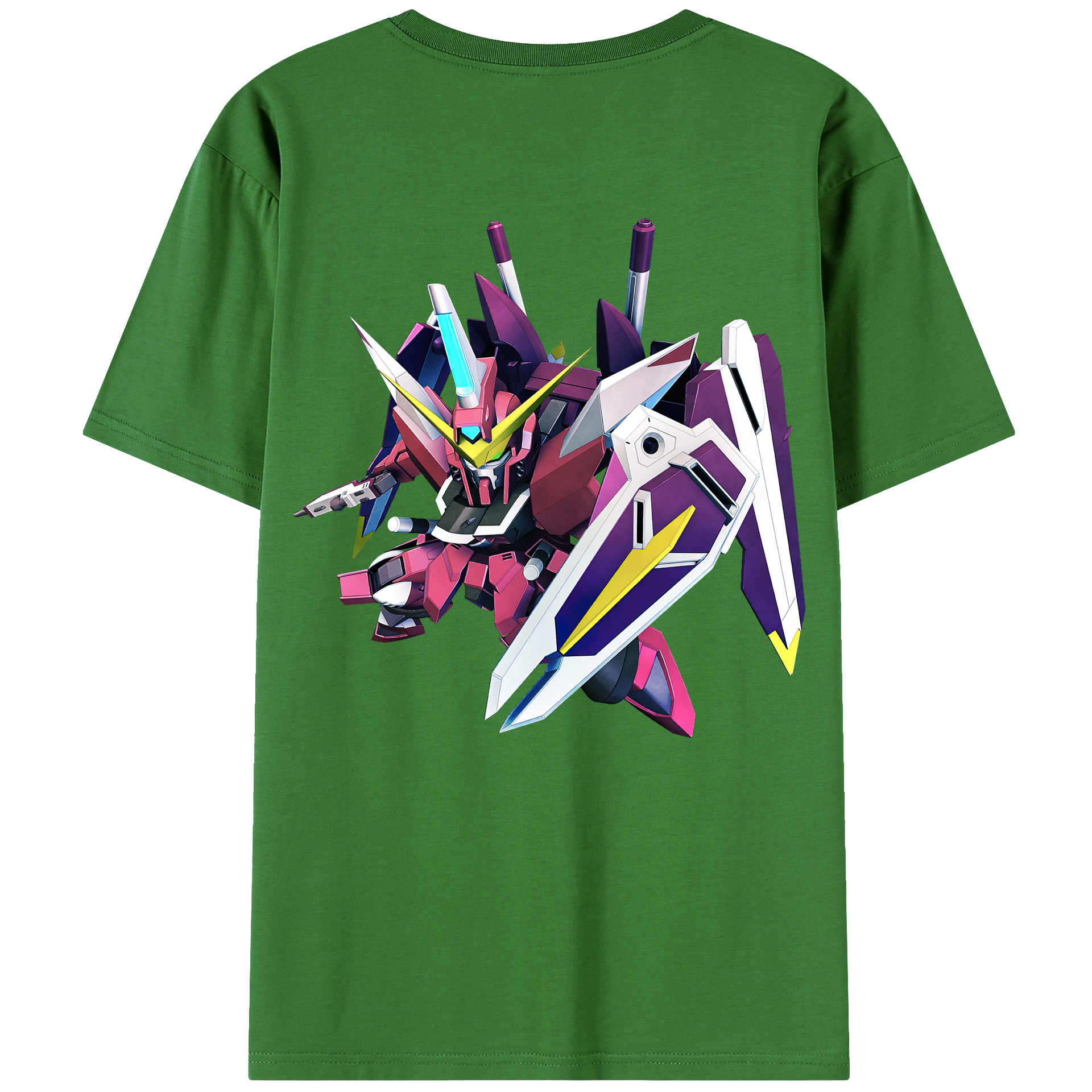 （画像用） 機動戦士ガンダム Mobile Suit Gundam レディース半袖Tシャツ(バックプリント)